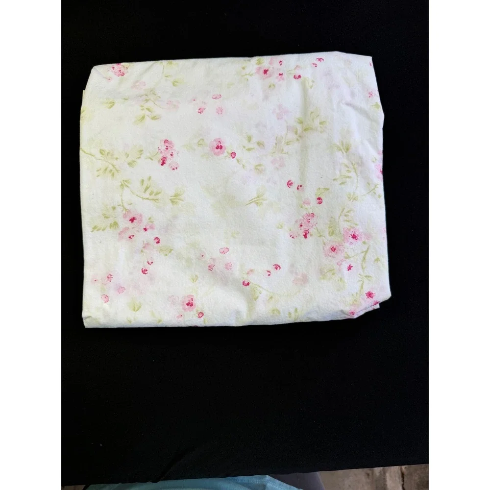 Simply Shabby Chic Cherry Blossom RUFFLES Vintage Shower Curtain French Country
